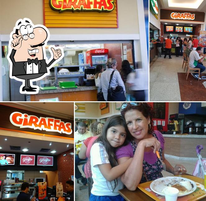 O interior do Giraffas Barra Shopping