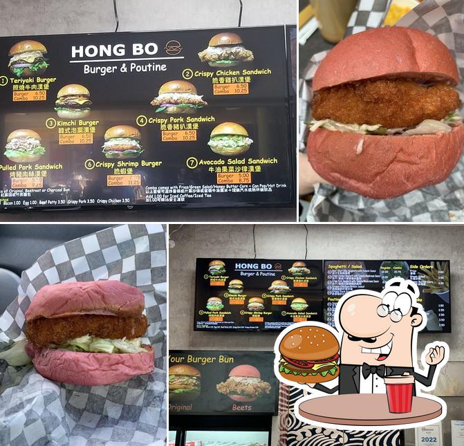 Hong Bo Burger & Poutine’s burgers will suit different tastes