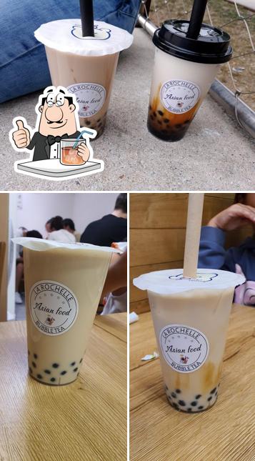 Milk tea at Asian Food