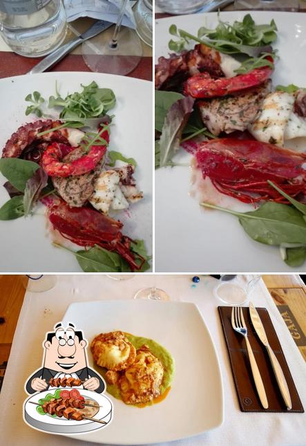Cibo al Ristorante La Pergola Golfo Baratti