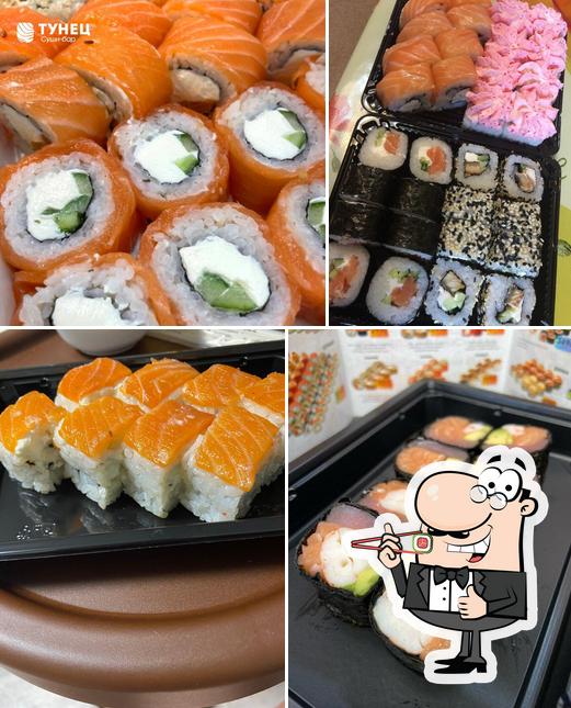 Prenez différentes options de sushi