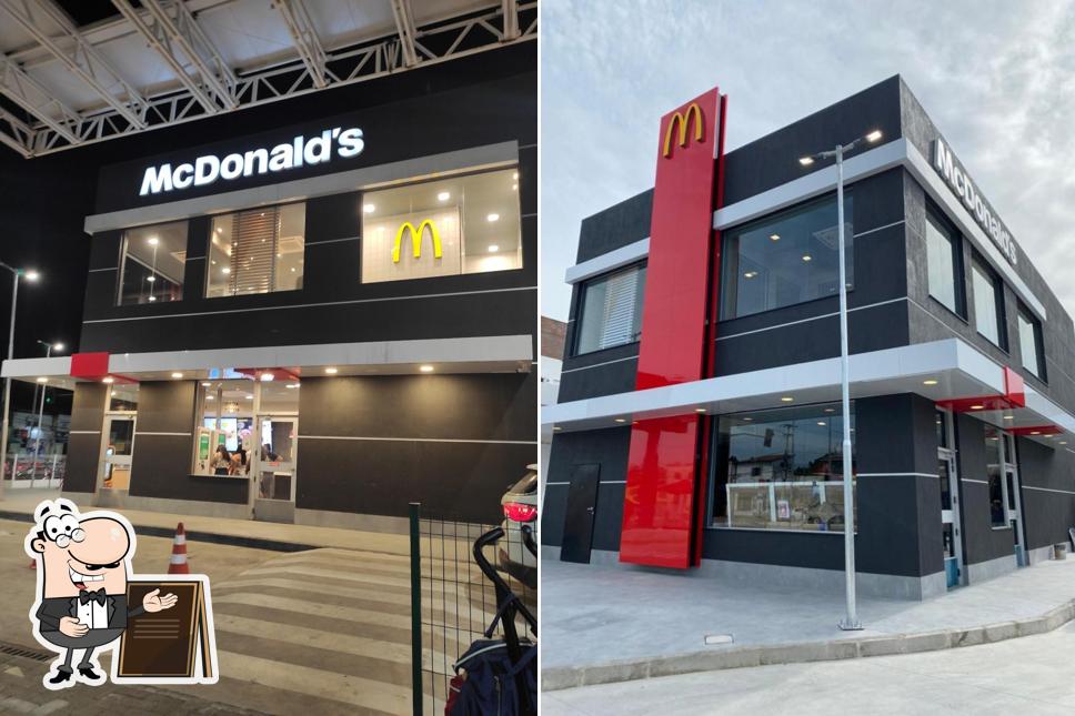 O exterior do McDonald's