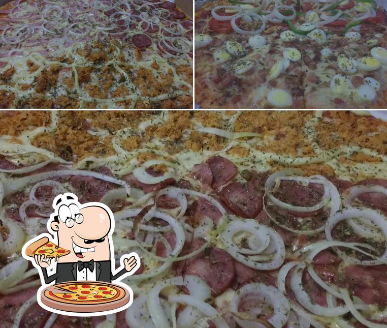 No Bargunça, você pode provar pizza