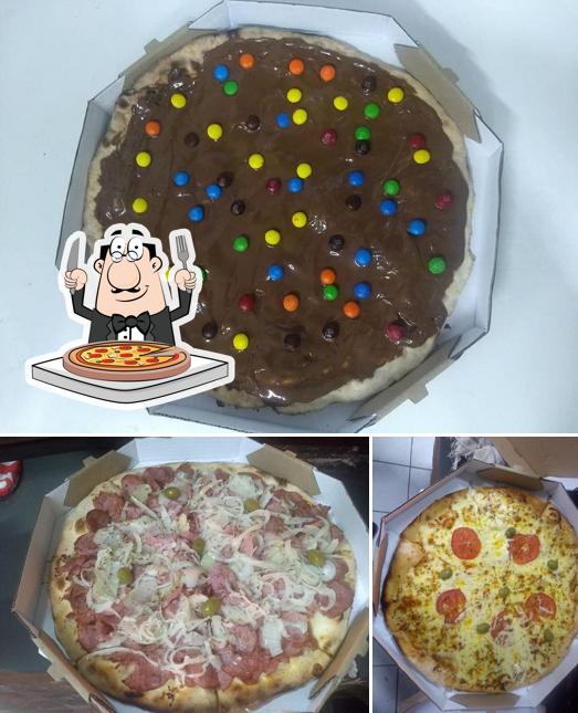 Experimente pizza no Dois Irmãos Pizzaria