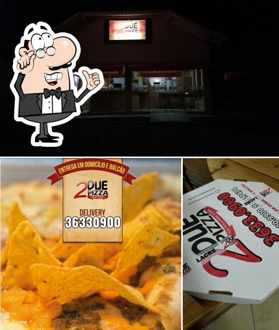O interior do Due Pizza