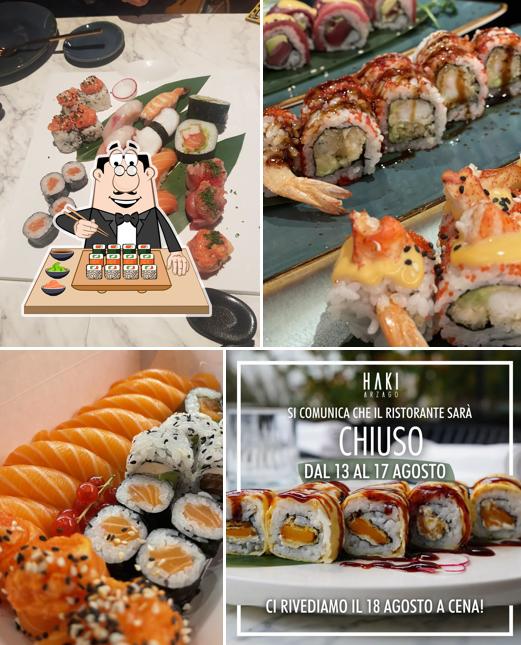 Scegli le diverse opzioni di sushi