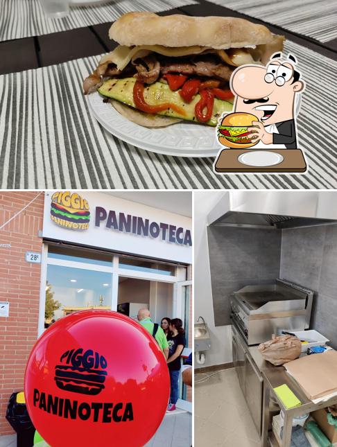 Prova un hamburger a Piggio paninoteca