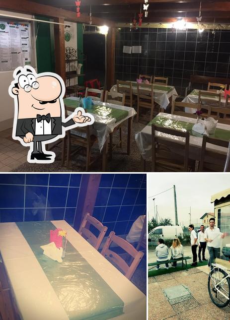 Questa è la immagine che mostra la interni e tavolo da pranzo di Il Chioschetto