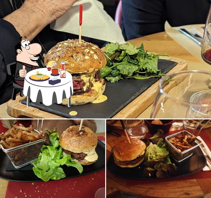 Commandez un hamburger à La Table d'Emile