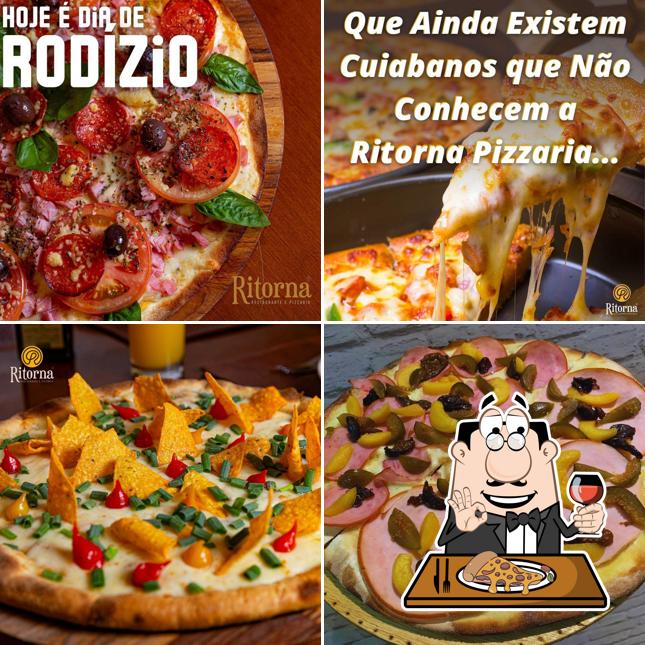 En Ritorna Restaurante e Pizzaria, puedes probar una pizza