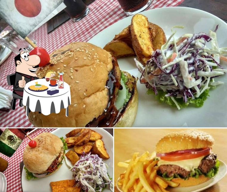 Order a burger at The Klub House