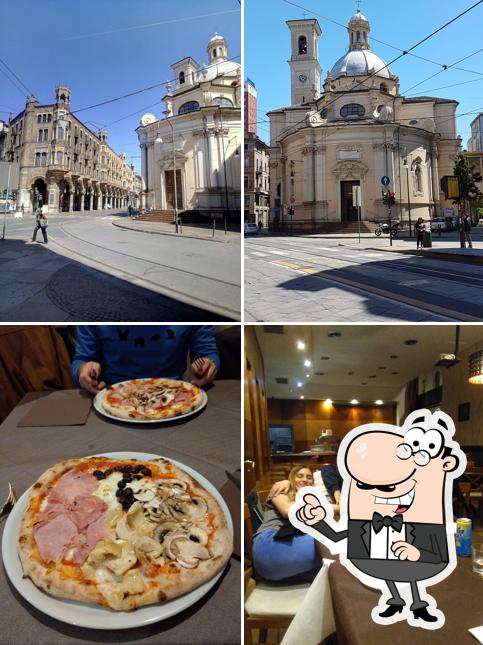 La esterno e tavolo da pranzo del ristorante