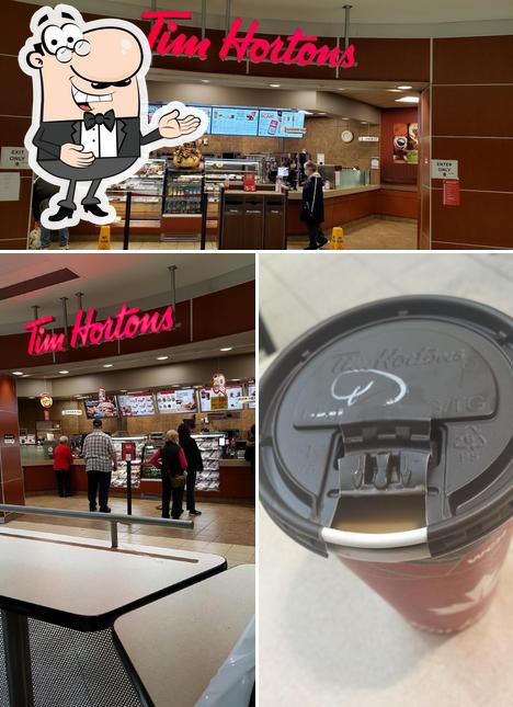 Взгляните на фото кафе "Tim Hortons"