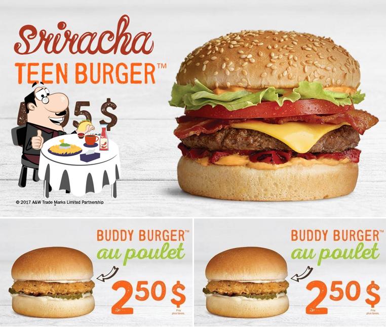 Faites-vous plaisir avec un hamburger à A&W Canada