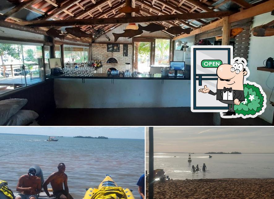Entre diferentes coisas, exterior e balcão de bar podem ser encontrados no Farol Beach Bar (Farol do Porto)