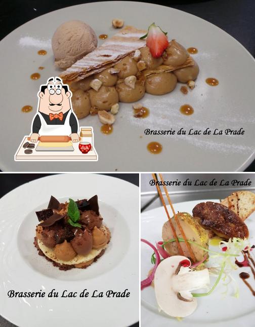Brasserie Lac De La Prade offre une variété de desserts