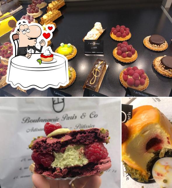 La Table des écoles : Brasserie - Brunch - Boulangerie propose un nombre de desserts