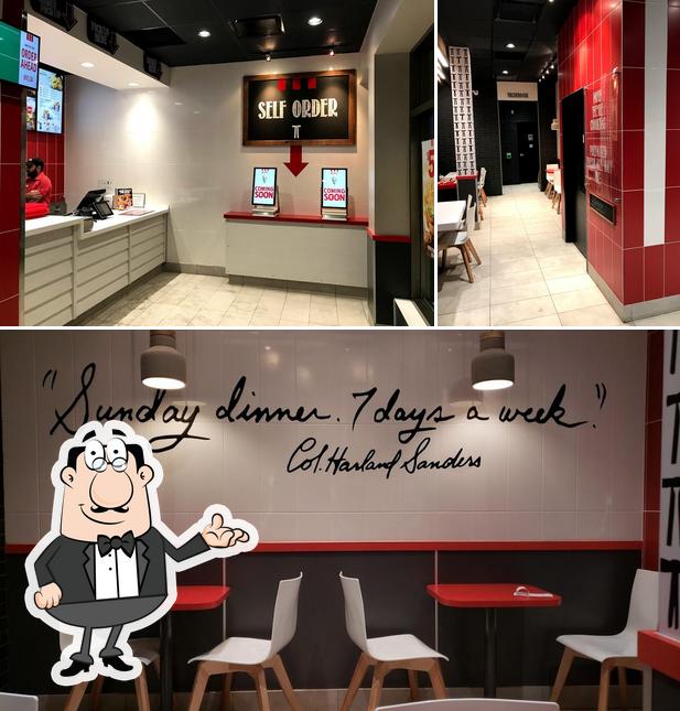 The interior of KFC