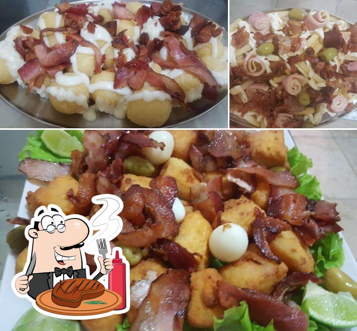 Escolha refeições de carne no Guilherme Lanches (Jardinopolis-SP)