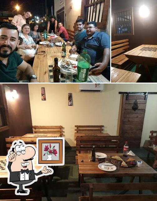 O interior do Imperial Pizzaria