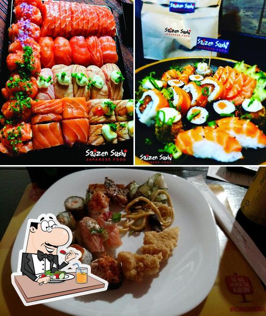 Comida em Saizen Sushi