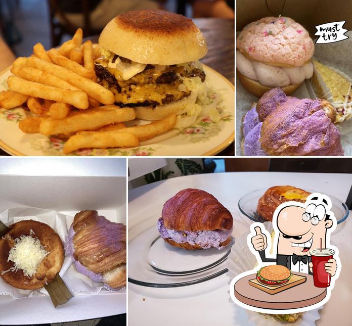 Try out a burger at Cafe Mochiko