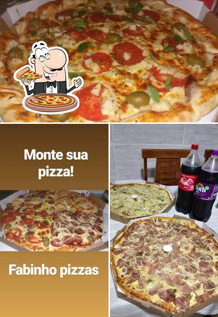 Escolha pizza no Fabinho Pizzas