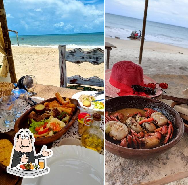 Еда в "Barraca Sertão na Praia"