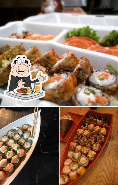 Platos en Jyu-San Sushi e Delivery