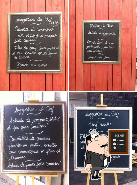 Découvrez le menu du jour sur le tableau