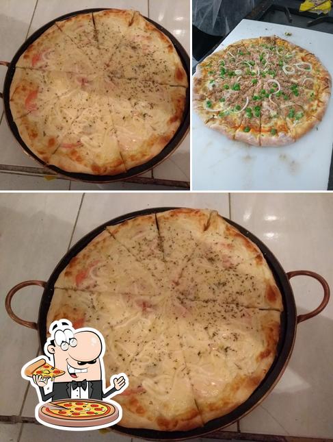 Escolha pizza no Tio Sam duiche