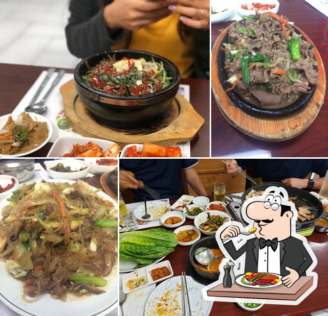 Food at Jin korean restaurant