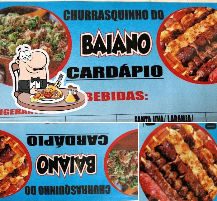 Escolha pizza no Churrasquinho Do Baiano