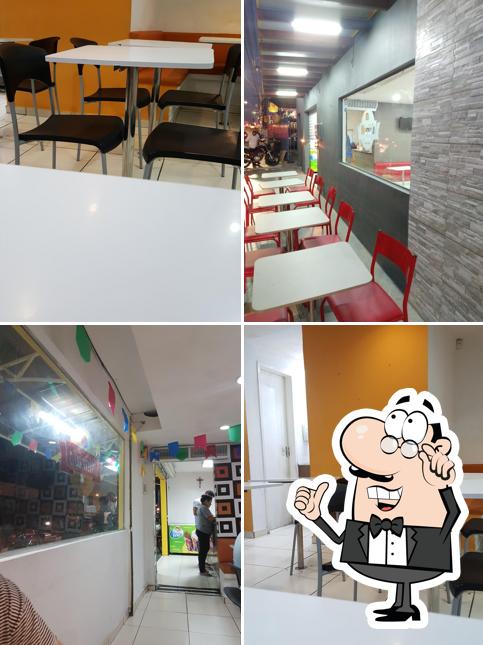 O interior do Mario's Burgers