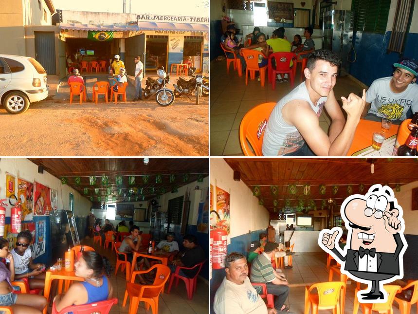 The interior of Bar e restaurante do tiberio