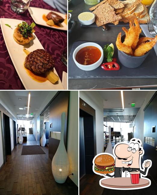 Try out a burger at Lounge 24