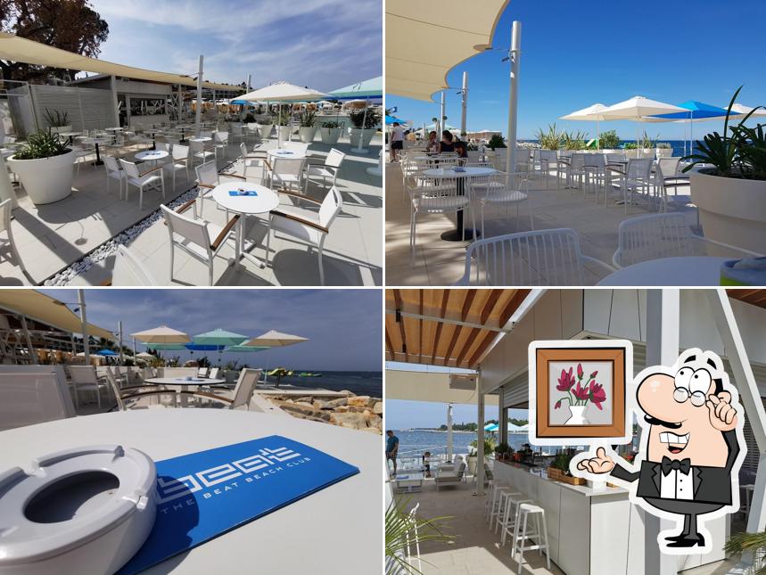 Dai un'occhiata agli interni di The Beat Beach Club @ Valamar Marea Suites