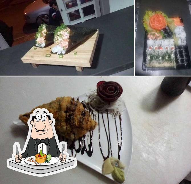 A foto da comida e interior no Kami No Kiseki