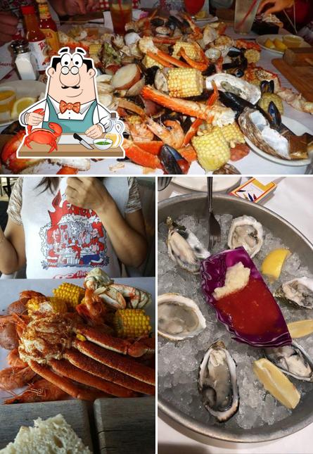 Get seafood at The Crab Pot Restaurant & Bar