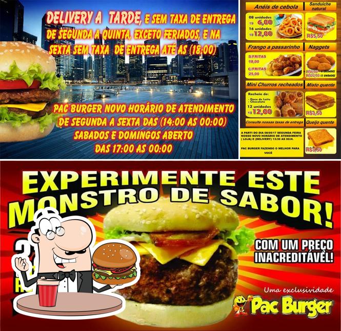 Hambúrguer em Pac Burger