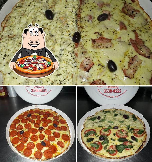 Consiga diferentes variedades de pizza