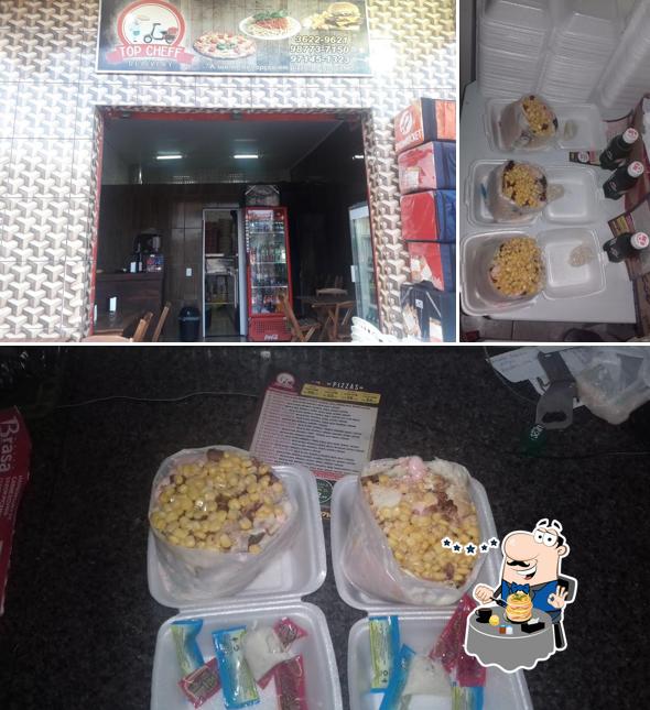 O Pizzaria Top Cheff se destaca pelo comida e interior