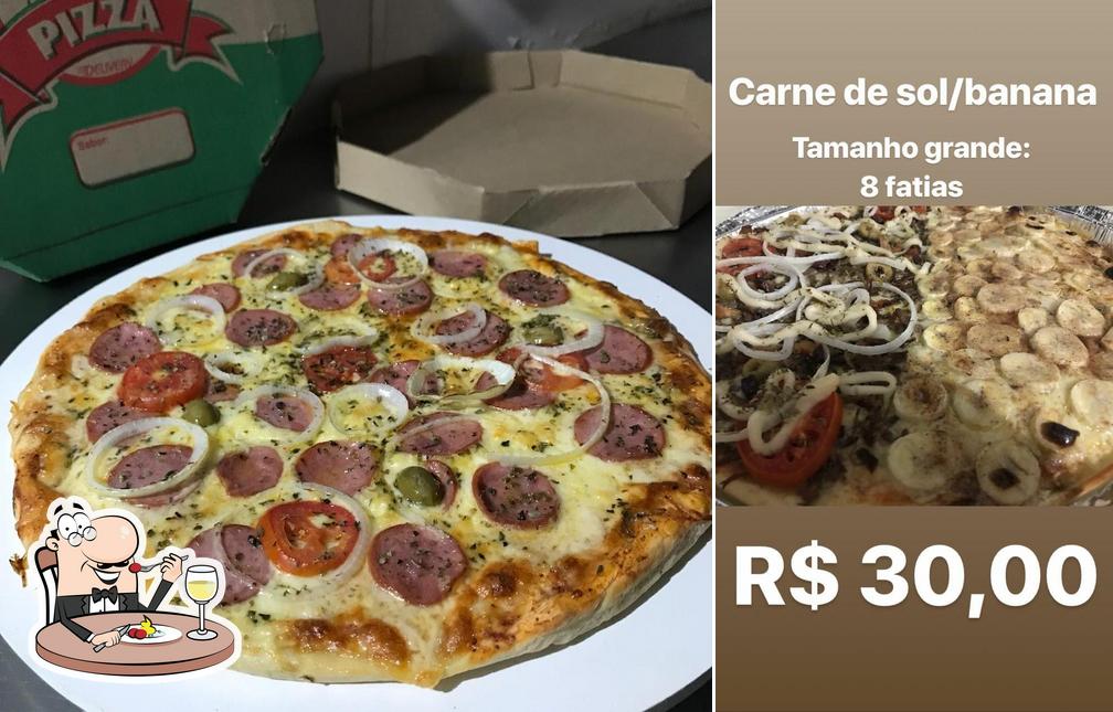 Comida em Centro da Pizza