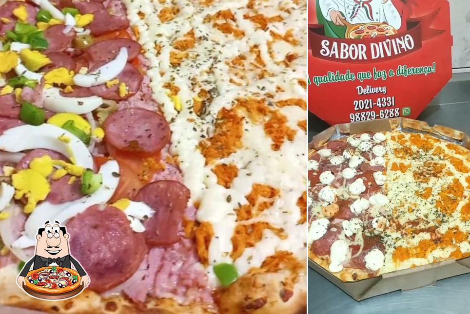 Experimente pizza no PIZZARIA SABOR DIVINO