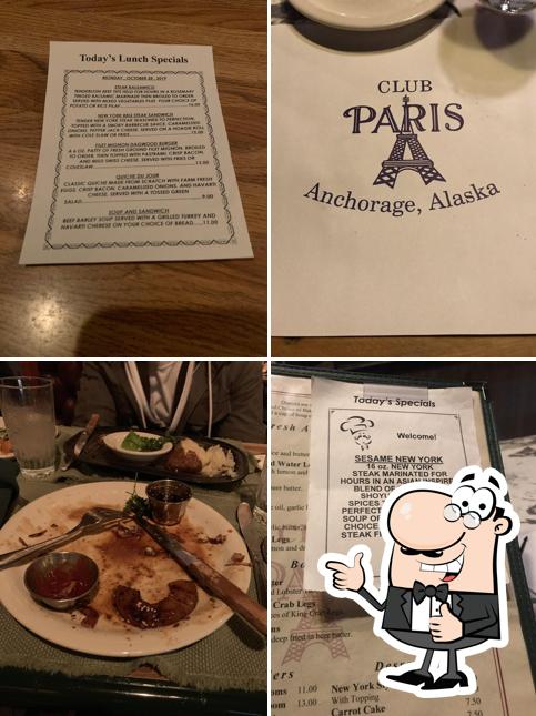 Club Paris, Anchorage, 417 W 5th Ave Carta del restaurante y opiniones