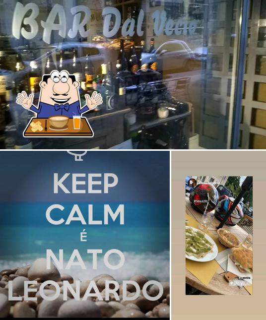 La immagine della cibo e bancone da bar di Bar Dal Vecio