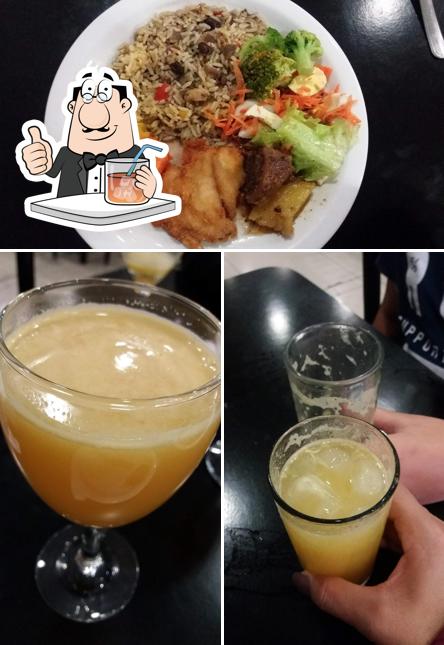 A imagem da bebida e comida no El Chef