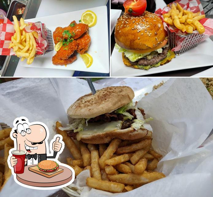 Try out a burger at La Estacion (Zabiha Halal)