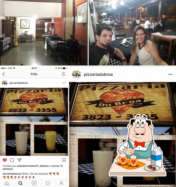 Pizzaria à lenha du Broa serve uma variedade de bebidas