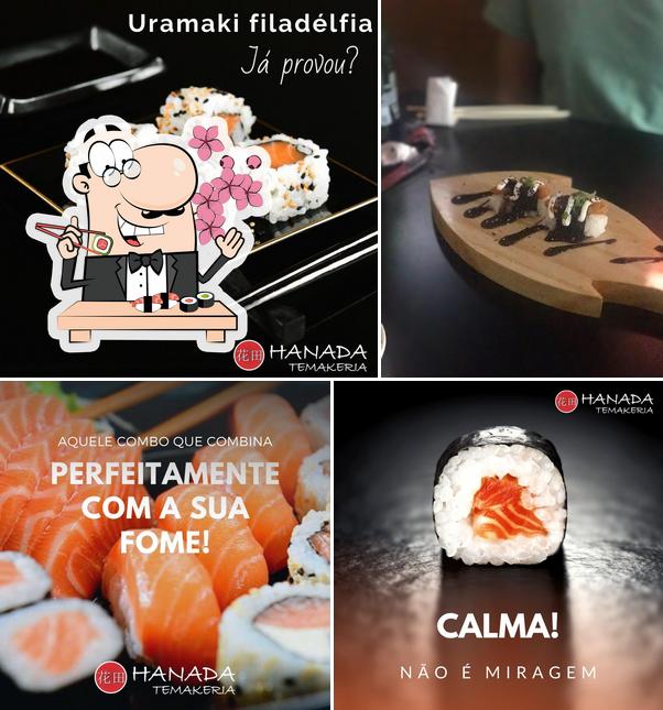 Experimente diferentes opções de sushi